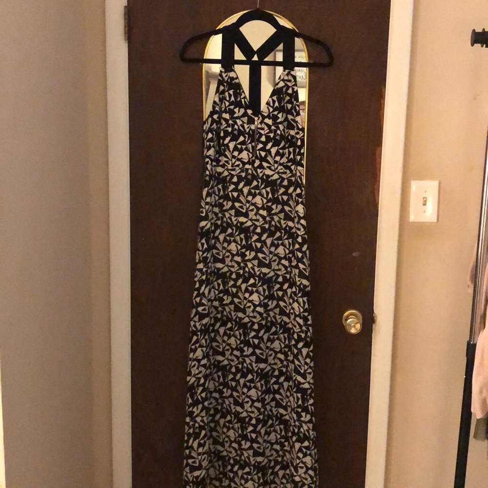Black & White Geometric Patterned Dress